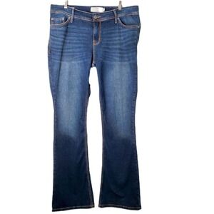 Torrid Luxe Slim Boot Cut Jeans Dark Wash Blue Womens Size 14 Style 11661101